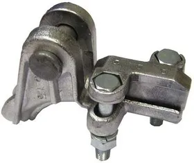 Зажим болтовой НБ-2-6А (НБ-2-6Б) (2-х болт.) Электрофарфор 00002015