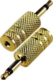 2-015G, переходник 3.5мм штекер моно - 2.5мм гнездо моно металлпозолоченный