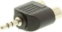 PSG02781, Аудио адаптер, Гнездо RCA / Phono x 2, Стерео Штекер - 3.5мм