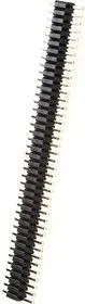 PLL-40 (DS-1031-01 - 1x40 (h=2.00mm)), Вилка штыревая 1.27мм 1х40 прямая