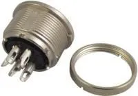 09 0316 00 05, Круглый разъем, Серия 680, Гнездо с Монтажом в Панель, 5 контакт(-ов), Гнездо под Пайку