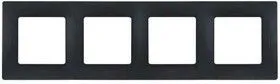 Рамка 4-м Etika антрацит Leg 672584