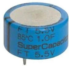 FT0H565ZF, Суперконденсатор, EDLC, 5.6 Ф, 5.5 В, Радиальные Выводы, серия FT, +80%, -20%, 20 мм