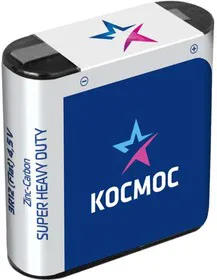 Элемент питания солевой квадрат 3R12 Космос KOC3R12