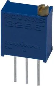 3299Y-1-102LF, Подстроечный потенциометр, 1 кОм, 25 виток(-ков), Сквозное Отверстие, Trimpot 3299 Series, 500 мВт