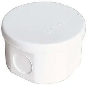 Коробка распр. ОП d75х45 4 выхода без гермовводов IP54 крышка защелкивающаяся бел. Epplast 245351