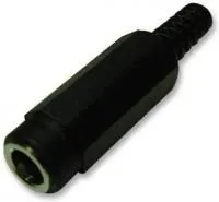 MJ-077N, Разъем Питания DC, Гнездо, 500 мА, 4 мм, Монтаж на Кабель