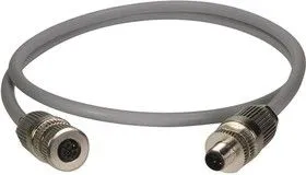 2133A700518150, Датчик Кабеля, Power L-Coded, M12 Straight Receptacle to Free End, 15 м, 49.2 фут