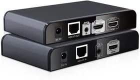 LKV383PRO, Удлинитель HDMI по IP, FullHD, CAT6, до 120 метров, проходной HDMI Lenkeng LKV383PRO