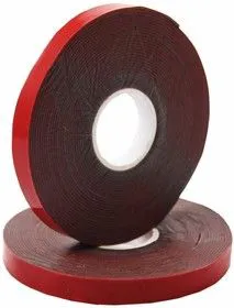 09-6009, Двухсторонний скотч, красного цвета на серой основе, 9мм, 5метров