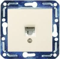 V01-12-F12-M (Розетка 1-мест. телеф. RJ -11(крем), м-зм, Magenta)