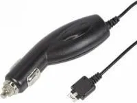 16-0252, Автозарядка в прикуриватель для LG KG800/KG90 (АЗУ) (5 V, 700 mA) шнур спираль 1.2 м черная