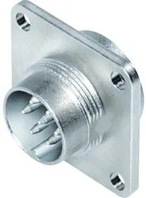 09-0123-300-06, Круглый разъем, 423/723/425 Series, Штекер с Фланцем, 6 контакт(-ов), Контакт под Пайку, С Резьбой