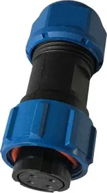 OL1710/S4, Разъем герметичный 4pin розетка на кабель с гайкой