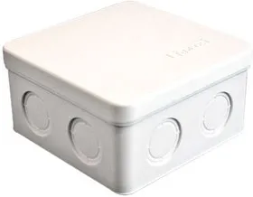 Коробка распр. ОП 105х105х56 7 выходов без гермовводов IP54 крышка защелкивающаяся бел. Epplast 105031