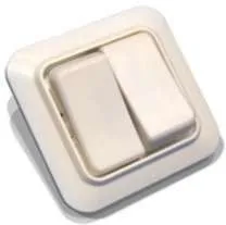 Выключатель 2-кл. СП 6.3А IP20 С56-У02 БЕЛ. ЦЕРКОВЬ С56-У02