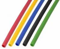 29-0154, Набор термоусадочной трубки 4,0 / 2,0 мм 1м Пять цветов REXANT