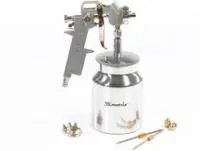 57316, Краскораспылитель пневмат. с нижним бачком V=1,0 л, сопла диаметром 1.2, 1.5 и 1.8 мм