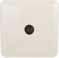 Розетка 1-м TV ОП VIOLA оконечная крем. LEZARD 751-0300-130