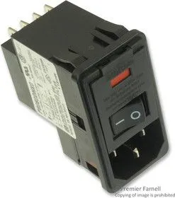 3-6609106-1, POWER ENTRY MODULE, PLUG, 10A