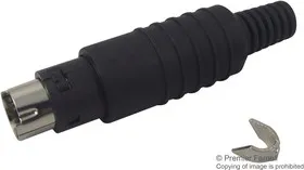 MP-371-S4, Разъем DIN Аудио / Видео, 4 контакт(-ов), Штекер, Монтаж на Кабель, Пайка