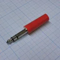 TRS 6.3 (jack) 2401, Стерео штырь красный