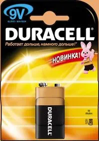 Батарейка DURACELL 6LR61 (6LF22) MN BP1 9В 1шт. (крона)