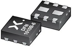 PMP5501QASZ, Массив биполярных транзисторов, Двойной PNP, -45 В, 350 мВт, -100 мА, 0.95 hFE, DFN1010B