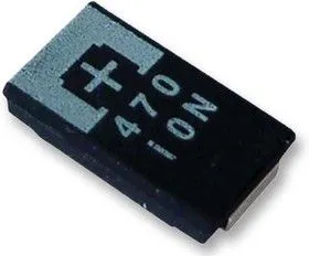 16TQC33MYFS, Танталовый полимерный конденсатор, POSCAP, 33 мкФ, 16 В, Серия TQC, 20%, D, 0.04 Ом