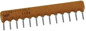 4613X-101-103LF, Фиксированный резистор цепи, 10 кОм, 4600X Series, 12 элемент(-ов), Общая Шина, SIP, 13 вывод(-ов)
