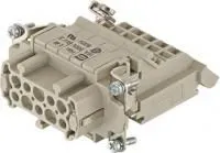 09330104725, Разъем для тяжелых условий, Han E AV Series, Insert, 10 Contacts, 10B, Гнездо, Винтовое Гнездо