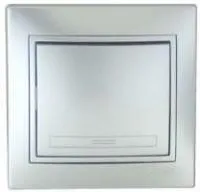 Выключатель 1-кл. СП Мира 10А IP20 метал. сер. LEZARD 701-1010-100