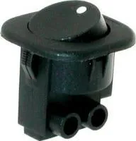 MRS-101-7C2-B, Переключатель ON-OFF (6A 250VAC) SPST 2P, черная клавиша
