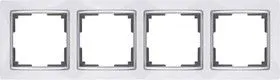 WL03-Frame-04-white /Рамка на 4 поста (белый)