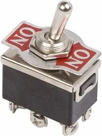 36-4170, Тумблер 250V 15А (6c) ON-(ON) двухполюсный