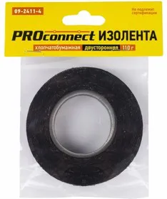 09-2411-4, Изолента ХБ 18 х 0,35 мм, (ролик 16,4 м/110 г) (2-ПОЛ)