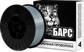 Проволока БАРС AlMg5 ф 1.6мм 7кг Ф1.6мм 7кг, алюминиевая, катушка Ф200мм