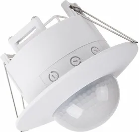 11-9206, Датчик движения точечный ДДТ 01, 360, 2000 Вт,10-2000 Лк, 2-20 м, 10-420 сек.