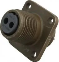 MS3102R10SL-4S, Круглый разъем, MIL-DTL-5015 Серия, Гнездо для Монтажа в Коробку, 2 контакт(-ов), Гнездо под Пайку