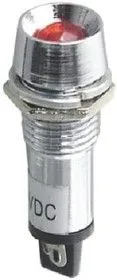 XD10-1M-Y-12VDC, Светодиод с держателем желтый 10мм 12VDC