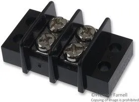 1546306-2, TERMINAL BLOCK, BARRIER, 2 POSITION, 22-12AWG