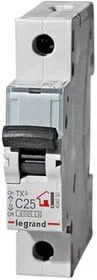 Выключатель автоматический модульный 1п C 25А 6кА TX3 Leg 404030