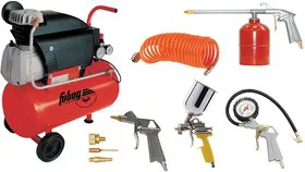 Компрессор FUBAG AIR MASTER KIT + 6 поршневой масляный, 1500 Вт, 222л/мин, 8бар