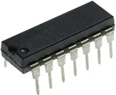 74HCT125N, Четыре буферных элемента/драйвера, три состояния