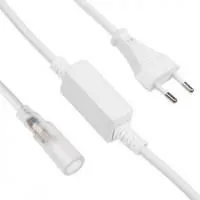 124-021-3, Установочный набор для дюралайта 2W 10мм (коннектор с иголкой, выпрямитель, заглушка), до 100м