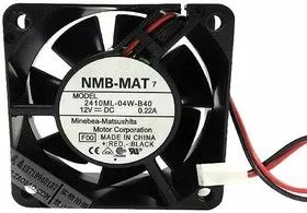 2410ML-04W-B60-B00, Вентилятор 60х60х25мм, 12В, 5300 об/мин