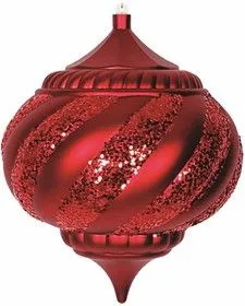502-212, Елочная фигура Лампа, 25 см, цвет красный