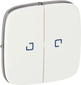 Панель лицевая Valena Allure для 2-кл. выкл. с подсветкой бел. Leg 755225