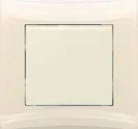 V01-12-V11-S (Выключатель 1-кл. (крем), в сб. Magenta)