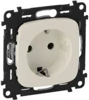 Механизм розетки Valena Allure 16А 250В 2К+З с лицевой панелью безвинт. зажимы сл. кость Leg 753821